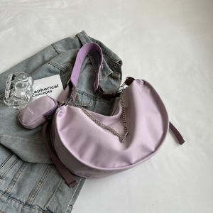 Large Capacity Canvas Shoulder Crossbody Bag for Women Universal Style Autumn Winter Red Dumpling Bag Fashionable Trendy