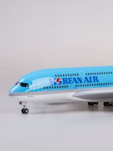 [with Wheels and Lights] Korean Korean Air Airbus A380 Aircraft Model Simulation Civil Aircraft 747