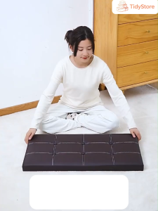 【TidyStore】Foldable leather storage ottoman stain-resistant easy to clean large capacity sofa storage chairmultifunctional storage stool