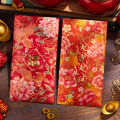 Creative 2025 Snake Year Red Envelope Hong Kong Version Rural Style Relief Gold Stamping High End New Year Gift Money Envelope. 