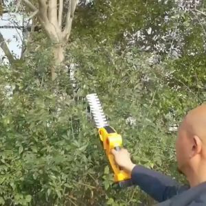 กรรไกรตัดหญ้าไร้สาย  2 IN 1 เครื่องตัดแต่งพุ่มไม้   Electric Hedge Trimmer  แบต 24VF  กรรไกรป้องกันความเสี่ยงสนามหญ้า(ร้านค้าไทย）