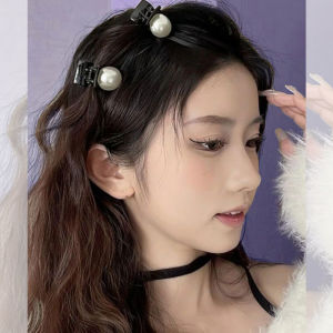 Fancy Pearl Bangs Small Jaw Clip French 2024 New Arrival Elegant Hair Pin Barrettes Side Clip Side Clip Hairware