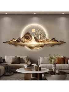 Luxury High-end New Chinese Style Large Atmosphere Living Room Decorative Painting