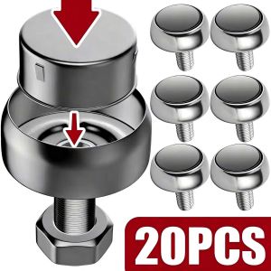 5packs khung biển số xe ốc vít Nut Clip thép không gỉ chống gỉ phổ quát tự động bên ngoài phụ kiện chống trộm chốt an ninh