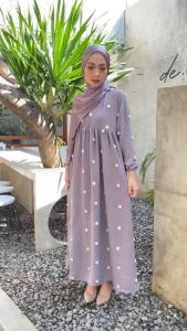 Koyu Hijab Dress Crinkle Polka Rachel