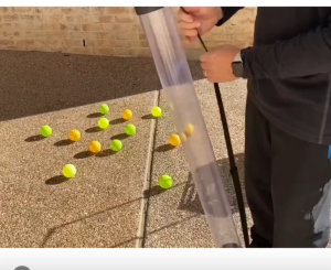 Pickleball Ball Picker Hopper Tube 12 Pickleballs Pickup Tube Lightweight Pickleball Collector with Adjustable Strap