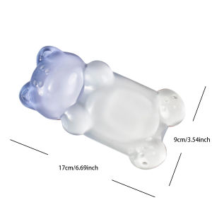 Cute Bear Silicone Wrist Rest Ergonomic Keyboard Mouse Wrist Pad Soft Gel Hand Support Cushion for Mechanical Keyboard Office