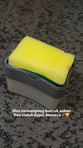 Dispenser Sabun Cuci Piring / Holder Spons Cuci Piring 2in1 / Tempat Cuci Piring / Kotak Cuci Piring
