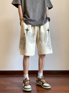 American Design Short Pants Mens Summer Thin Loose Trendy Basketball Sporty Boys Mid-Length Versatile Casual Straight Leg Pants