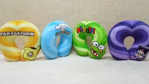 Bantal Leher Print My Melody and Friends Kuromi Cinamaroll Purin Unofficial Ver2
