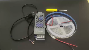 12/24V LED 5m/10m COB combination light strips including compatible power supplies and plugs with warm light warm white light and white light options available