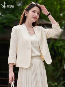 Misoshine | Glossy Acetate Simple Style Womens Blazer Jacket