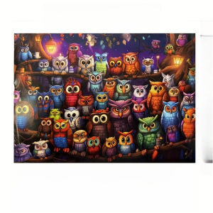 Kayou | Jigsaw Puzzle 1000 Pieces Forest Owls Animal Scenery Puzzle Home Decor for Adults Game Family Fun Puzzles Educational Toys