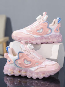 ABC Kings Girls Shoes Non Slip Kids Button Sneaker Little Girl Easiest for Match Leather Waterproof Running Shoes