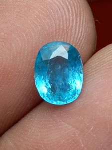 NATURAL BATU BLUE APATITE SRILANKA NO HEAT