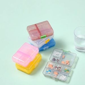 9 Grids Medicine Box Pill Dispenser Pillbox Drug Storage Box Portable Tablet Organizer Med Pill First Aid Kit Container Double-layers