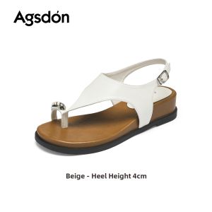 Agsdon | Womens Wedge Heel Sandals Soft Bottom Height-Increasing Breathable