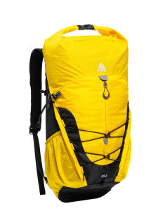 Waterproof Outdoor Travel Hiking Backpack Large Capacity Mens Black 25L Dual-Shoulder Bag with Rain Cover Arcuate Strap