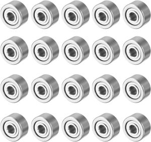 20 Pcs MR52 MR62 3x6x2.5mm MR128-ZZ Double Shielded Miniature Deep Groove Ball Bearings