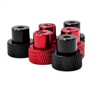 10pcs M3 M4 Through Hole Hand Nut Knurled Aluminum Thumb Nut for Locking Airframe Aluminum Alloy Tighten Hand Nut