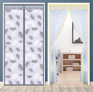 Air Conditioning Door Curtain Warm Windproof Kitchen Lampblack Non-perforated Magnetic Partition Curtain Plastic Mosquito Curtain