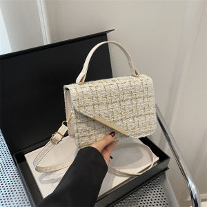 Fancy Small Bag Womens Bag 2024 New Arrival This Year Popular Niche Style Small Square Bag All-Match Super Hot Shoulder Messenger Bag