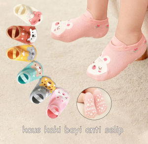 BEVAVAR Kaos kaki anak bayi lucu motif hewan kaus kaki bayi 0-1 tahun