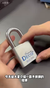 DECO FULLY STAINLESS STEEL PADLOCK - DSP-501-50MM SPRING