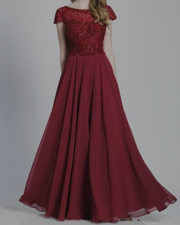 Maroon casual outlet dress for wedding