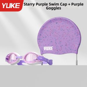 YUKE | Antibacterial Waterproof Adult Swimming Cap For Large Heads and Long Hair