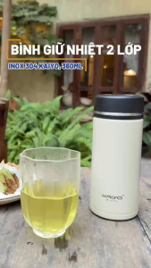 Bình giữ nhiệt 2 lớp inox 304 Kaiyo 360ml Chính Hãng