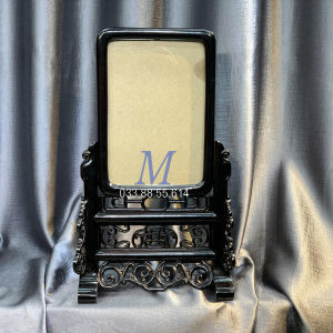 Khung ảnh thờ chiện trơn bo góc gỗ hương cỡ ảnh 21x31