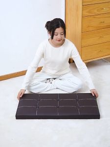 Leather Multifunctional Folding Storage Box Large Capacity Rectangular Storage Stool 76 x 38 x 38cm