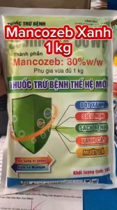 Mancozeb xanh 1kg - Zebindiax 80wp 1kg: bột xanh siêu  mịn sạch bệnh xanh cây mướt lá.