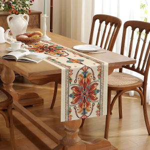 Durable Bohemian Style Table Runner Washable Universal Table Runner for Cafe B&B & Restaurant
