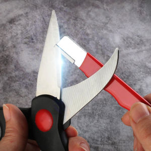 กรรไกรครัว Sharpener ทังสเตนเพชรเซรามิค - หินเหลามืออาชีพสําหรับใบมีดทั้งหมด Garden Shears เครื่องมือความแม่นยํา