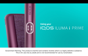 IQOS ILUMA i Prime | Heat-not-Burn Device Set with Charging Cable (100% Authentic Works with TEREA)