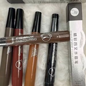 ดินสอเขียนคิ้ว 4มิติ ปากกาเขียนคิ้วเมจิก ออกแบบ 4ส้อม ให้ดูเป็นธรรมชาติ ปากกาเขียนคิ้ว ติดทนนานตลอดวัน ดินสอเขียนคิ้ว กันน้ำกันเหงื่อ