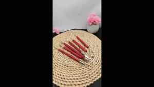 6 cái/bộ công cụ Gốm Gỗ đỏ hai đầu dao để sửa chữa đất sét Công Cụ Điêu Khắc Đất Sét đặt công cụ gốm
