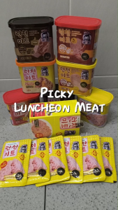 Picky Luncheon Meat / Chicken Luncheon Meat (Ori/ Cheese/ Spicy/ Black Pepper)【韩国 午餐肉/鸡肉午餐肉 原味 芝士 香辣 黑胡椒】罐装 / 片装