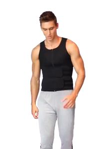 Men Waist Trainer Sauna Vest Fitness Corset Abdomen Slimming Body Shaper Belly Reducing Shapewear Burn Fat Trimmer Belt
