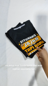 Baju Setelan Harian Anak Laki Laki - Kaos Distro Anak Cowok Motif Kata Kata Kece Umur 1 - 10 Tahun