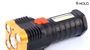 Đèn Pin Sạc Cầm Tay 5 Bóng Model HY912 Gồm 4 Chế Độ Sáng 500 Lumens Chống Nước IPX4