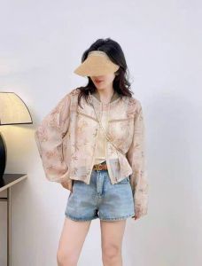 Áo Khoác Cardigan Ngắn Tay Thoáng Khí UPF Thời Trang Cho Phụ Nữ Mùa Hè 2025