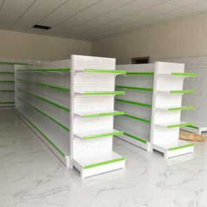 Double-Sided Supermarket Shelf Display Shelf Convenience Store Display Container Maternal and Infant Store Display Shelf Multi-Functional Multi-Layer Display Cabinet