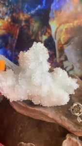 Hoa đá Thạch Anh tự nhiên Quartz đám mây trắng tinh lắp lánh năng lượng vũ trụ 717