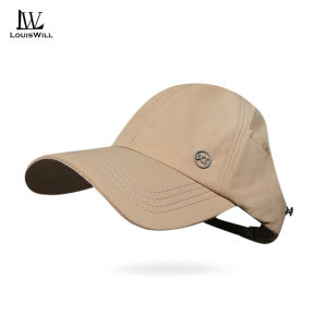 LouisWill Fashion Sun Cap Womens Sun Visor Hat Half Empty Top Large Brim Summer Visor Cap Women High Ponytail Baseball Cap Sunscreen Cap Outdoor Urban Sports Sun Protection Hat Can Wear Mask for Outdoor Travelling Shopping Climbing