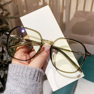 JN IMPRESSION TR90ใหม่แว่นเลนส์อ่อนป้องกันสีน้ำเงินกรอบกรอบแว่นตาเฟรมขนาดใหญ่กรอบแว่นตาย้อนยุค