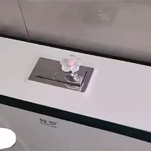 Floral Toilet Button Universal Press Button Nail Art Bathroom Tank Switch Toilet Bowls Accessories