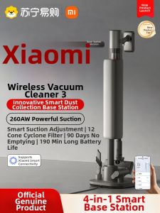 Xiaomi | New Xiaomi Mijia Wireless Vacuum Cleaner 3 Base Station Version Handheld High Suction Green Light Home Use Dust Collection